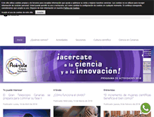 Tablet Screenshot of cienciacanaria.es